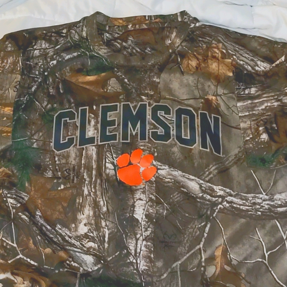 💥 CLEMSON TIGERS 🐯 LIKE 🆕 REALTREE SHIRTSLEEVET
